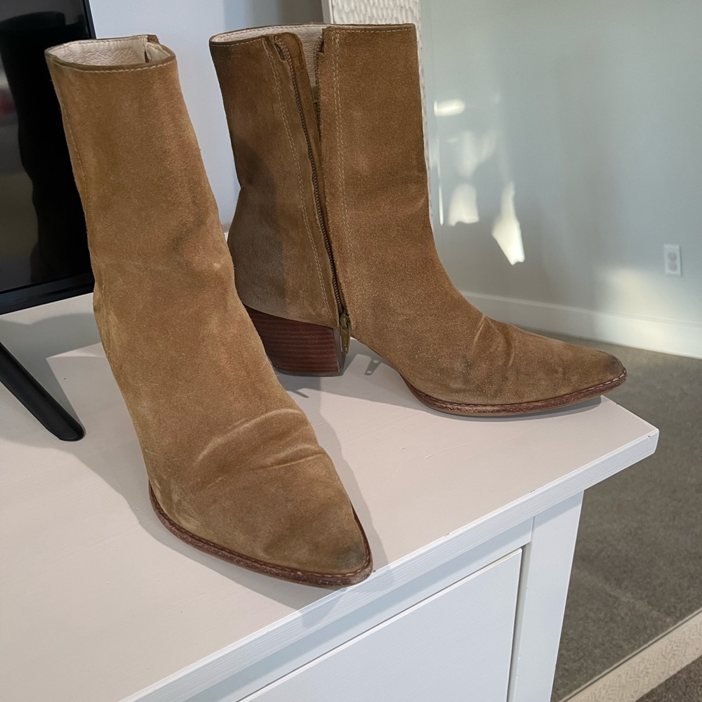 Matisse Caty Western Boot brown suede